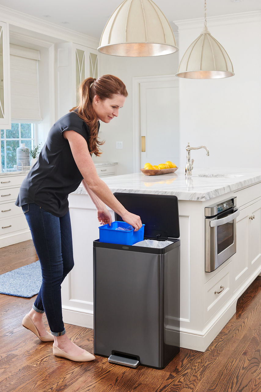 Elite™ Waste & Recycling Step-On Trash Can - US 3222