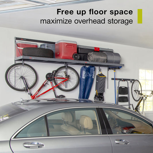 FastTrack Overhead Garage Storage System Double Platform, Garage Organization Storage Cabinets, Garage Cabinet, Garage Wall Organizer, 3FT x 8FT - US 0136