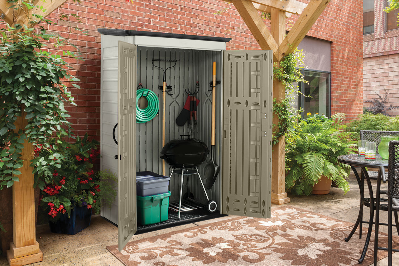 Vertical Storage Shed - US 3975