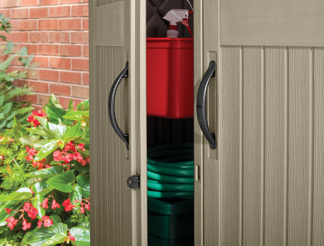 Vertical Storage Shed - US 3975