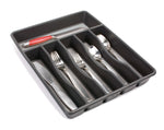 Rubbermaid® No Slip Cutlery Tray, Large, Black - US 6368