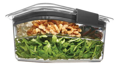 Brilliance™ Food Storage Salad Container, Medium Deep, 4.7 Cup, Clear - US 9484