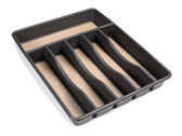 Rubbermaid® No Slip Cutlery Tray, Large, Black - US 6368