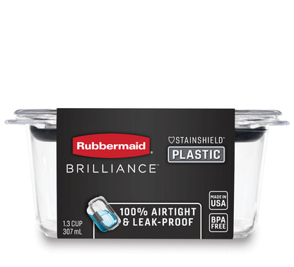 Brilliance™ Small Food Storage Container, 1.3 Cup, Rectangle - US 8110