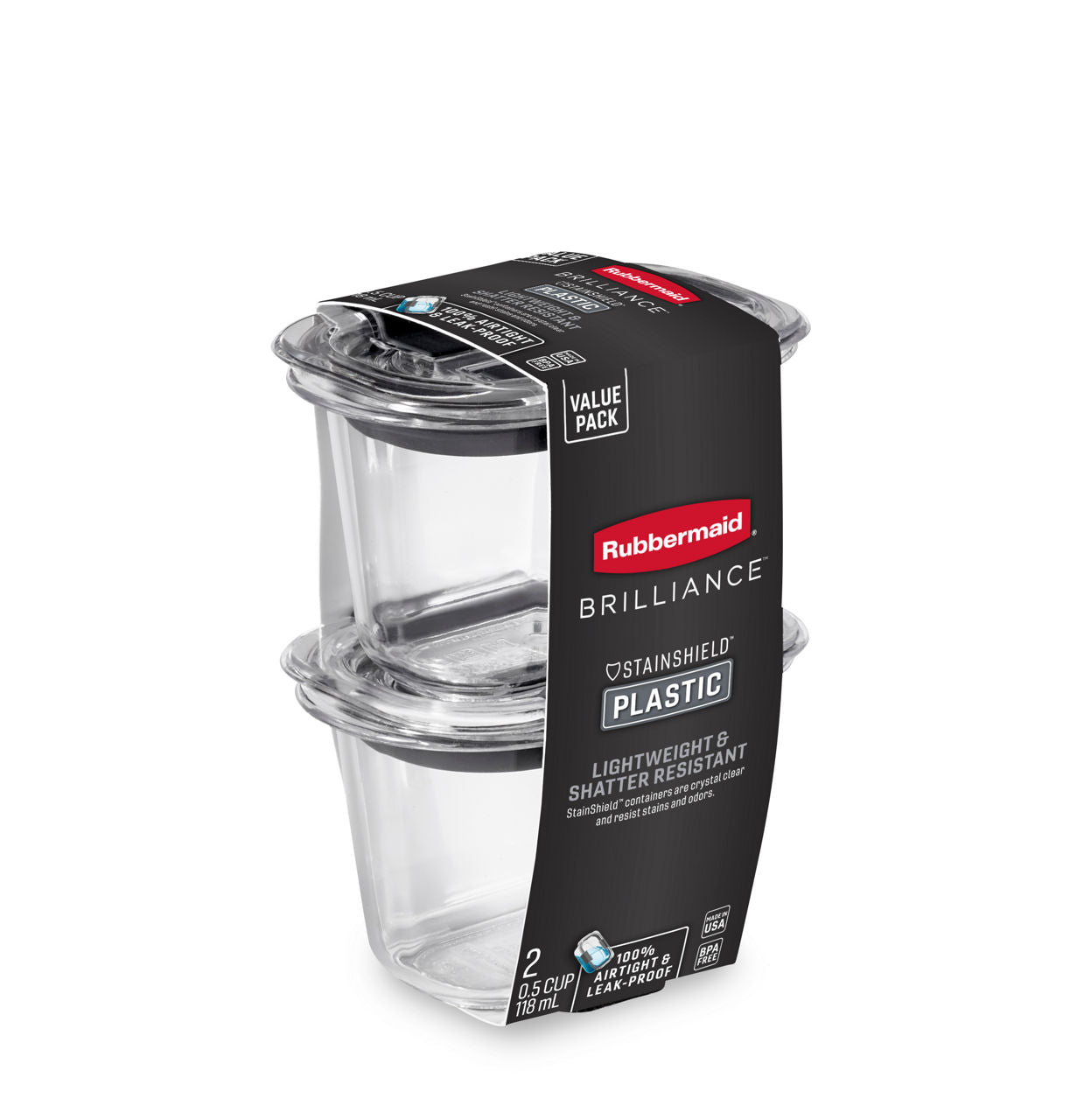 Brilliance™ Small Food Storage Containers, Rectangle - US 1497