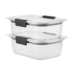 Brilliance™ Medium Food Storage Containers, Rectangle - US 7926