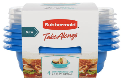 TakeAlongs® Food Storage 2.9 Cup Square Containers, Meal Prep - US 3789