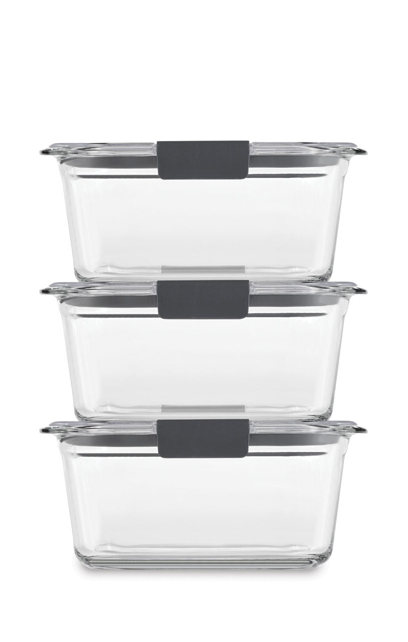 Brilliance™ Glass Food Storage Container, Medium Rectangular Set - US 8144