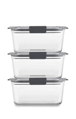 Brilliance™ Glass Food Storage Container, Medium Rectangular Set - US 8144