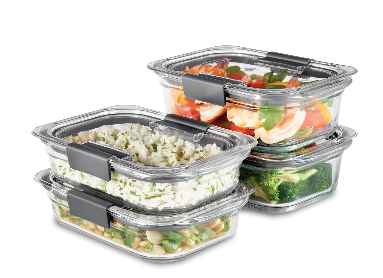 Brilliance™ Glass Food Storage Container, Medium Rectangular Set - US 0545
