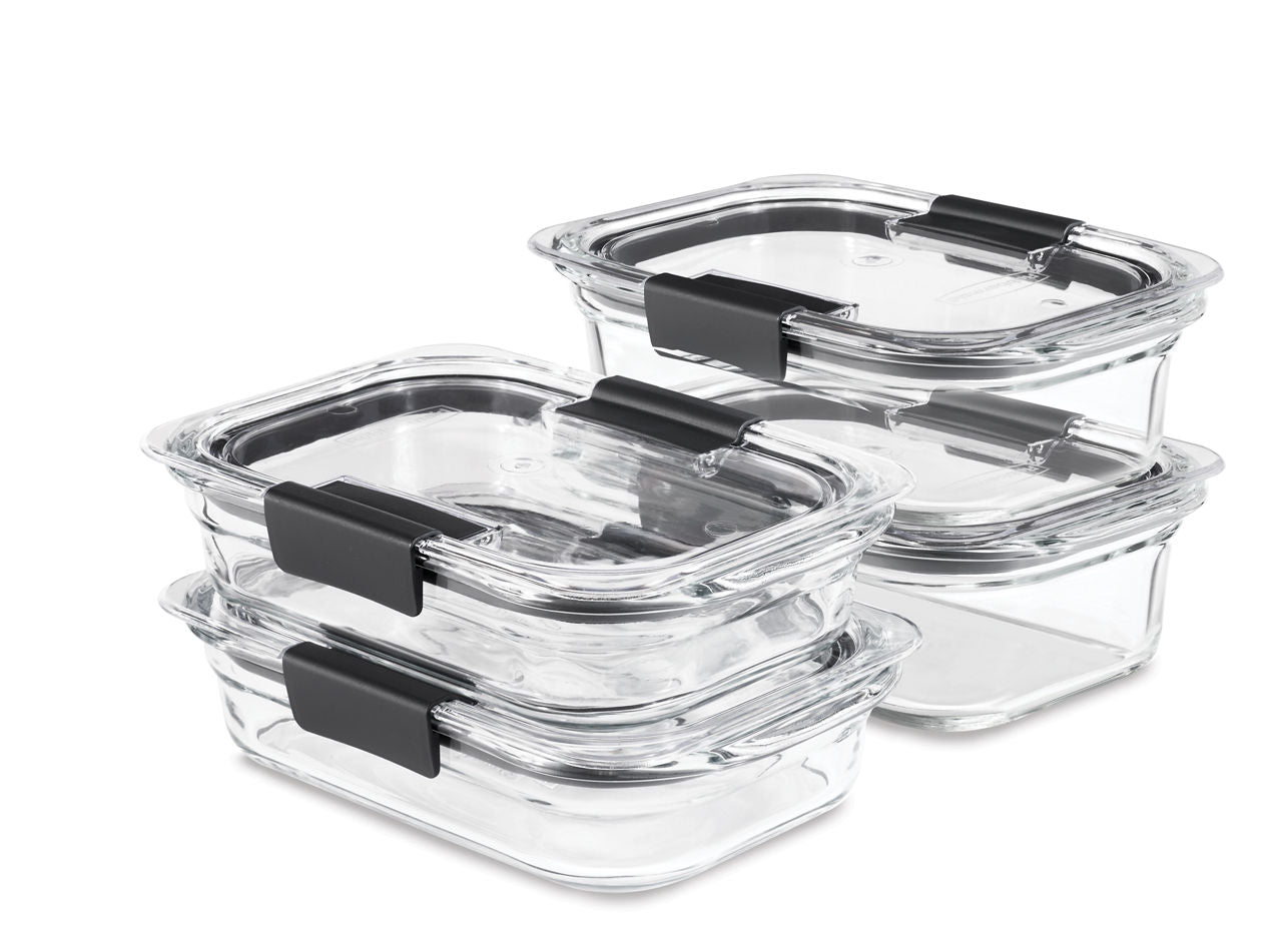 Brilliance™ Glass Food Storage Container, Medium Rectangular Set - US 0545