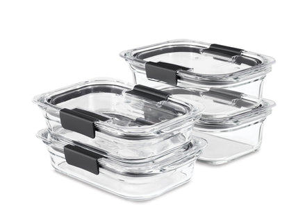 Brilliance™ Glass Food Storage Container, Medium Rectangular Set - US 0545