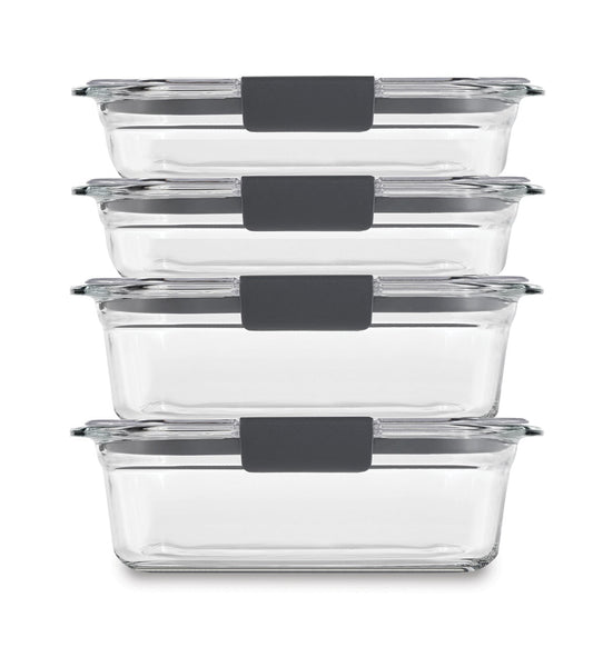 Brilliance™ Glass Food Storage Container, Medium Rectangular Set - US 0545