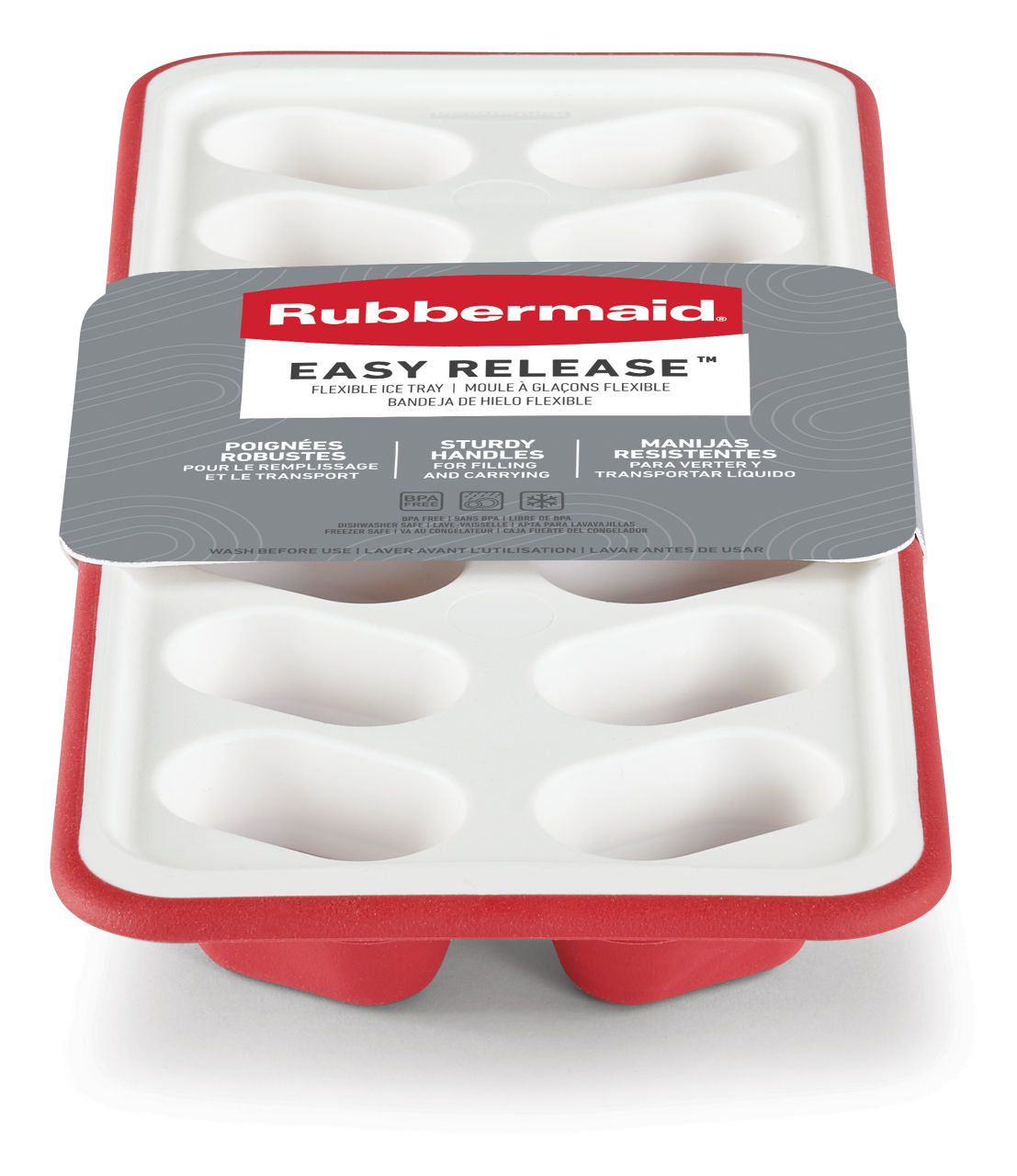 Easy Release Flexible Ice Tray - US 5055
