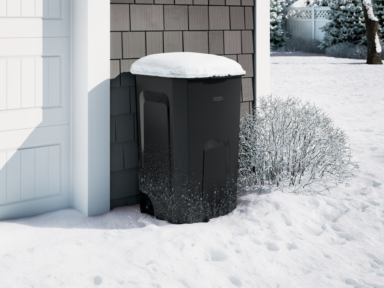 Roughneck™ Vented Wheeled Trash Can - US 5667