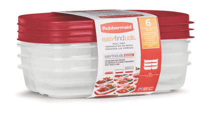 EasyFindLids™ Medium Food Storage Containers, Divided - US 0975