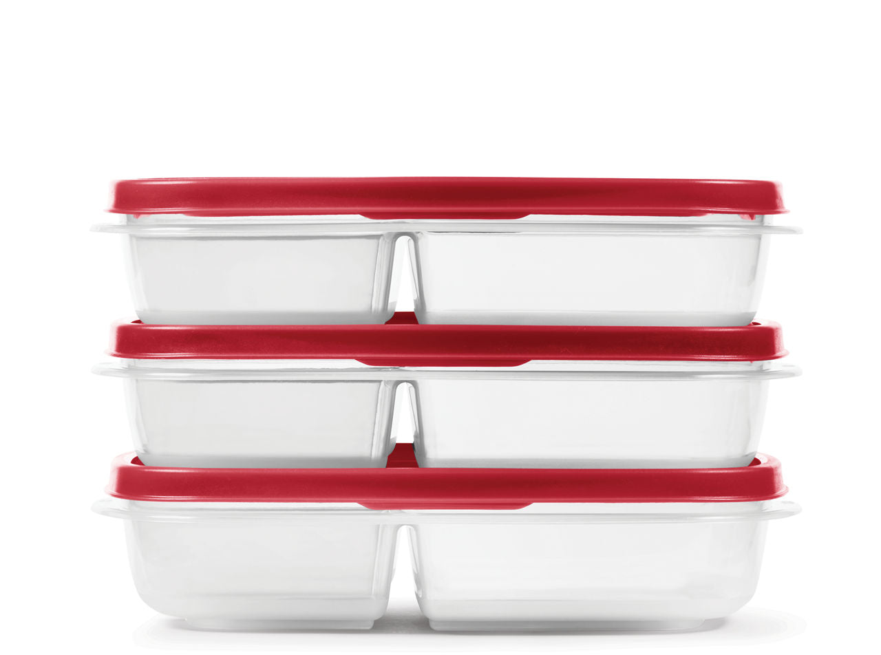 EasyFindLids™ Medium Food Storage Containers, Divided - US 0975