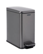 Stainless Steel Slim Step-On Trash Can - US 2910