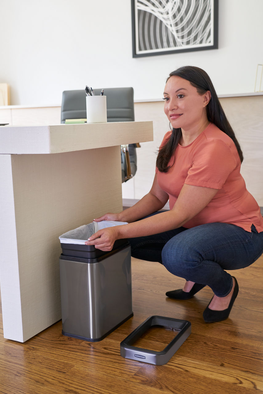 Stainless Steel Open Top Trash Can - US 0610