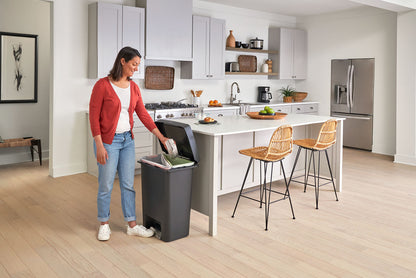 High-Capacity Step-On Trash Can - US 2678