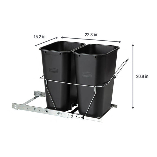 In-Cabinet Pull-Out Waste & Recycling Bins - US 0351