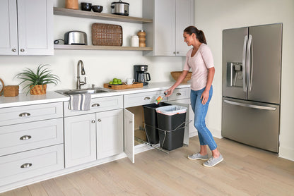 In-Cabinet Pull-Out Waste & Recycling Bins - US 0351