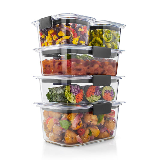 Rubbermaid Brilliance® 10-Piece Set, Leak-Proof and Clear Food Storage Containers - US 1265