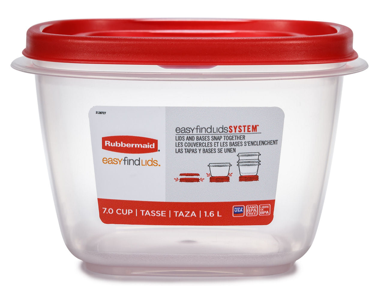 EasyFindLids™ with Vents Medium Container, Square - US 2377