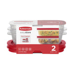 EasyStore Food Storage Containers, 2-pack Rectangle - US 2971