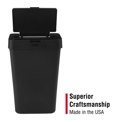 Touch-Top Trash Can - US 6114
