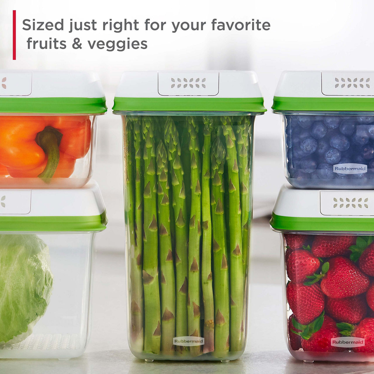 FreshWorks® Produce Savers, Produce Storage Container Sets - US 4873
