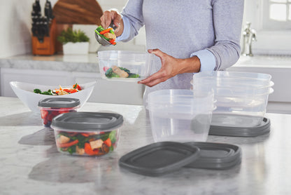 EasyFindLids™ Food Storage Container Set with SilverShield® Antimicrobial Product Protection - US 8621