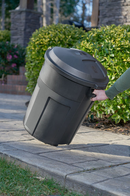 Roughneck™ Non-Wheeled Trash Can - US 6614