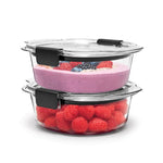 Rubbermaid Brilliance® Round Leak Proof Food Storage Containers, 2.17 cup, 2 Pack - US 2666