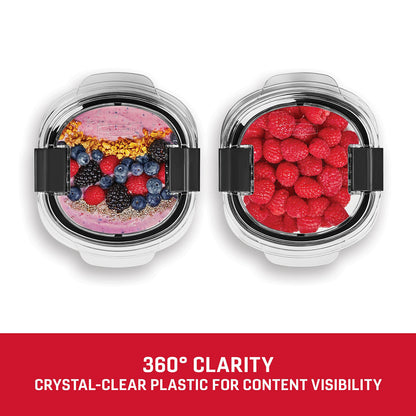 Rubbermaid Brilliance® Round Leak Proof Food Storage Containers, 2.17 cup, 2 Pack - US 2666