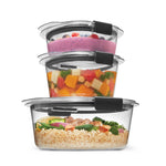 Rubbermaid Brilliance® Round Leak Proof Food Storage Containers, 6 Piece Set - US 0856