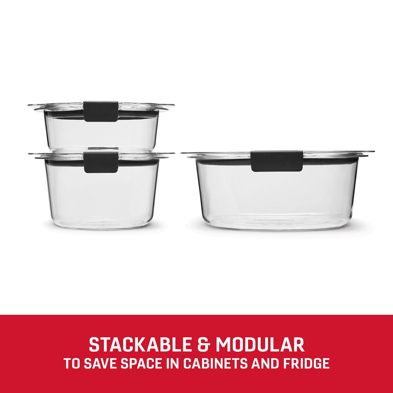 Rubbermaid Brilliance® Round Leak Proof Food Storage Containers, 6 Piece Set - US 0856