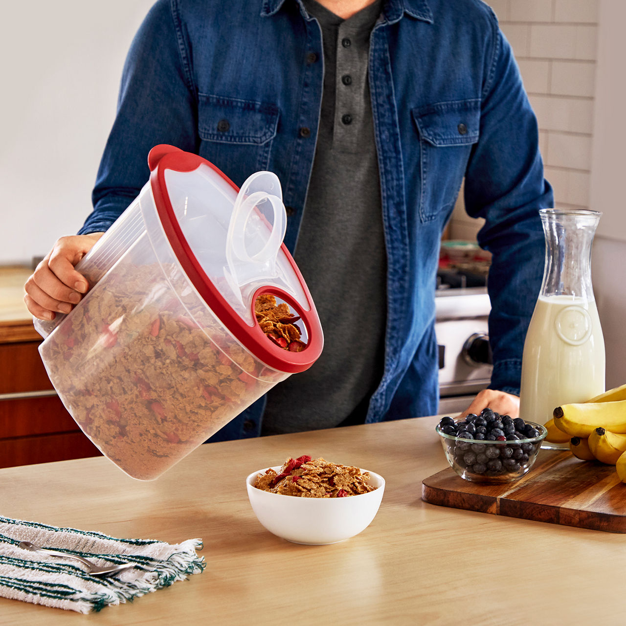 Cereal Keeper Modular Food Storage Container - US 6621