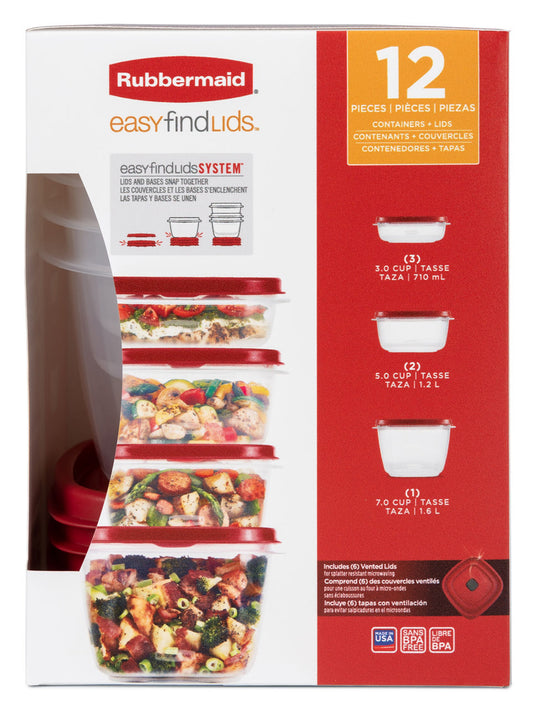 EasyFindLids™ with Vents Container Set - US 8255
